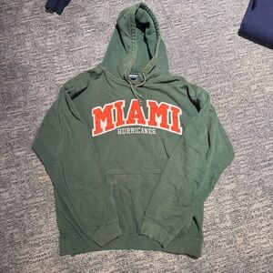 NCAA Miami Hurricanes Green Hoodie